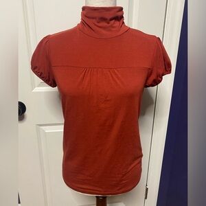 Banana Republic orange top, short sleeve size small
